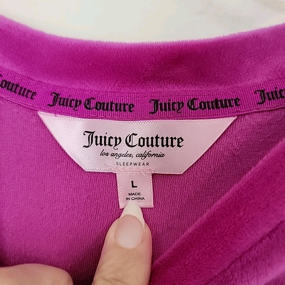 Juicy Couture Bling Fuchsia Pink Pajama Set - Picture 3 of 7